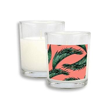 Imagem de Flor Planta Folha Céu Rosa Feliz Velas Brancas de Incenso Perfumado de Vidro