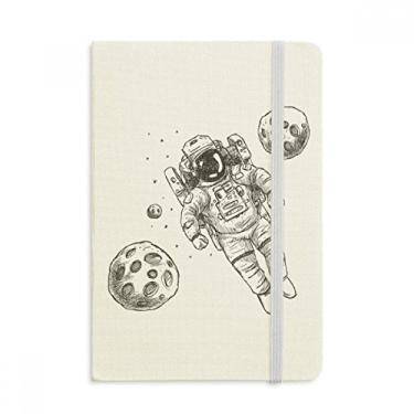 Imagem de Caderno de astronauta monstro alienígena universo, capa dura, diário clássico A5