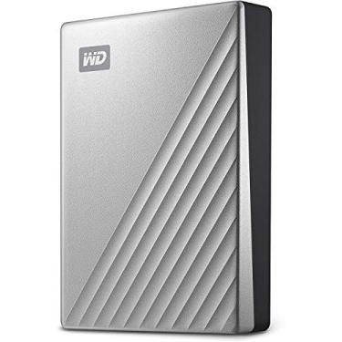 Imagem de WD 5TB My Passport Ultra para Mac Silver Disco rígido externo portátil, compatível com USB-C e USB 3.1 - WDBPMV0050BSL-WESN