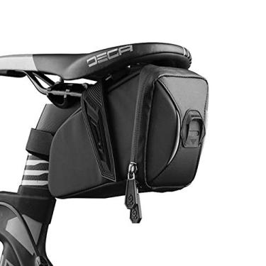 Imagem de C/H Bolsa de assento para bicicleta de ciclismo, tecido Oxford para estrada, montanha, bicicleta, sela, impermeável, reflexiva MTB para bicicleta