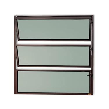 Imagem de Basculante Master Vidro Boreal 60cm x 80cm Brimak Corten