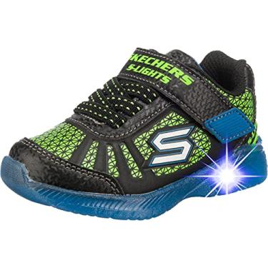 Imagem de Skechers Tênis masculino Illumi-Brights-Tuff Track, Preto/Azul/Limão, 18