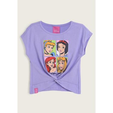 Imagem de Infantil - Camiseta Malwee Princesas Roxa Malwee Kids 1000109144 menina