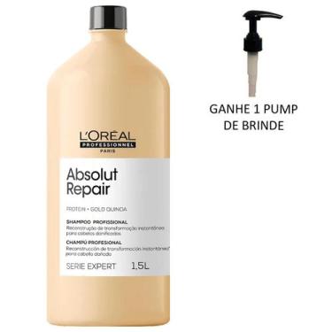 Imagem de Absolut Repair Gold Quinoa Shampoo De 1,5L - L'oréal - L'oréal Profess