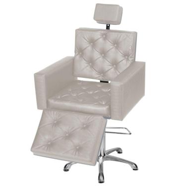 Imagem de Cadeira Poltrona de Cabeleireiro Evidence Luxo Ap Branco Fac