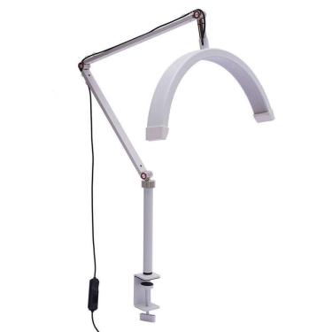 Imagem de Luminaria Estetica Suporte Mesa Celular Meia Lua 3 Tons Ajustavel Maquiagem Manicure Tatuagem
