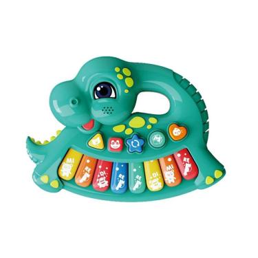 Imagem de Teclado Musical Infantil Dino Colorido - Shiny Toys