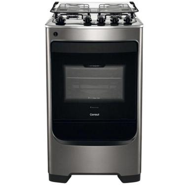 Imagem de Fogão De Piso 4 Bocas Automático Forno 58L Cfo4 Consul Inox Bivolt