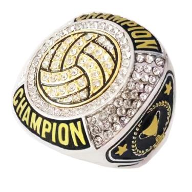 Imagem de CHXIXUE Anel de campeão de tênis, vencedor do prêmio de troféu, MVP, presente colecionável, campeonato