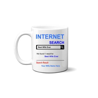 Imagem de SpreadPassion Caneca personalizada para esposa - Presentes para esposa - Caneca personalizada para esposa - para aniversário de aniversário de esposa - Copo de café de 425 ml