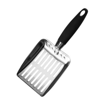 Imagem de Generic Cat Litter Sifter Cat Litter Scoop Substrato Scoop Ferramenta de limpeza com alça Cat Sand Toilet Litter Scooper Cat Litter Colher, Alça Preta