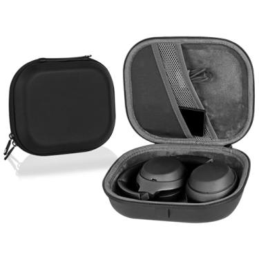 Imagem de Linkidea Capa de transporte para fones de ouvido compatível com Sony WH-1000XM4, WH-1000XM3, WH1000XM2, WH-XB900N, MDR-1000X, bolsa de viagem rígida protetora com cabo, armazenamento de carregador