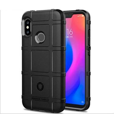 Imagem de Capa para Xiaomi Mi A2 Lite, proteção robusta, material TPU de fibra de carbono, suave antiderrapante, macia, anti-impressão digital, capa totalmente protetora para Xiaomi Mi A2 Lite