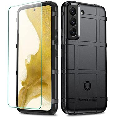 Imagem de LABILUS Capa para S22, Rugged Shield 2,4 m à prova de quedas TPU espesso armadura tática protetora compatível com Galaxy S22 (6,1 polegadas) - preto escuro