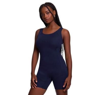 Imagem de Maiô Sem Bojo Natação Feminino Com Forro E Costas Abertas Para Piscina