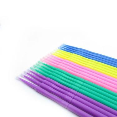 Imagem de 200 Unidades Microbrush Cotonetes Para Extensão De Cílios - Sobelle