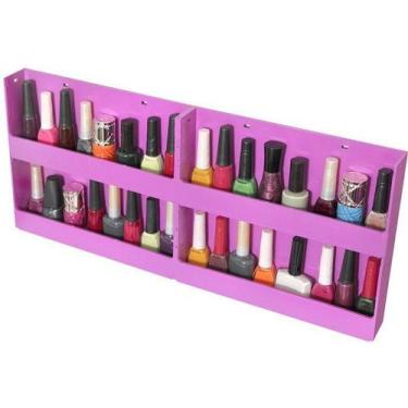 Imagem de Expositor de Parede Para Esmaltes 4 bandejas - Pink - SANTA CLARA
