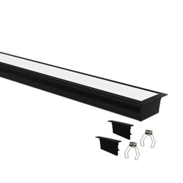 Imagem de Perfil De Embutir Para Fita De Led Zenith 62 Com 1 Metro - Taschibra