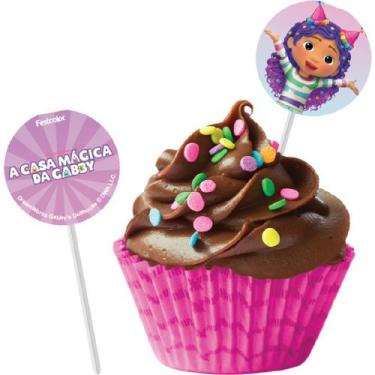 Imagem de 8 Picks Topo Decoração Doces Festa A Casa Mágica da Gabby - Festcolor