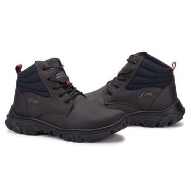 Imagem de Bota Coturno Cano Curto Tratorada Masculino Couro moda Casual com Cada