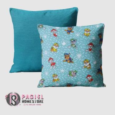 Imagem de Kit Com 2 Capas P/ almofada Da Patrulha Canina 40cmx40cm - PAGIEL HOME