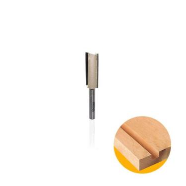 Imagem de Fresa Tupia Manual Haste 6mm Corte de 12mm Vídea - Strong, Reta