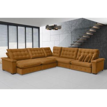 Imagem de Sofá Manchester 3.83x3.83m de Canto, Retrátil e Reclinável - Sofistica