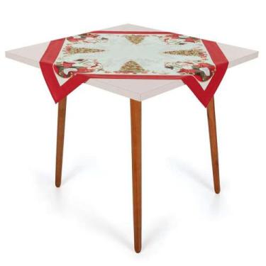 Imagem de Toalha Centro de Mesa Karsten 78cmx78cm Natal Fabula do Noel