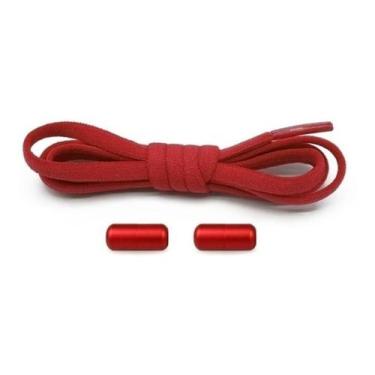 Imagem de Cadarço Elástico Sem Laço Fecho Rosca Moda Caminhada Corrida Praticida