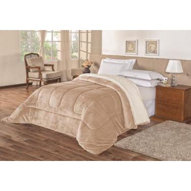 Imagem de Cobertor dupla face queen especial tipo coberdrom pele de carneiro 2,4