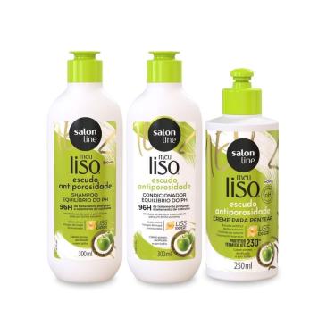 Imagem de Kit Shampoo + Condicionador + Creme Antiporos Ph, Salon Line