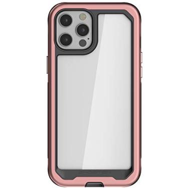 Imagem de Ghostek Capa Atomic Slim projetada para iPhone 12 Pro Max com amortecedor protetor de metal feita de liga de alumínio de grau militar super resistente, leve e superresistente, iPhone 12 Pro Max 5G