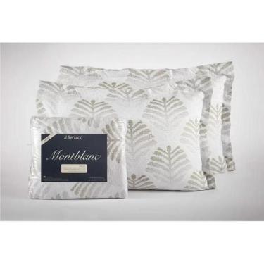 Imagem de Kit Colcha Montblanc Folhagem Verde Oliva Solteiro 180x230cm - Tapete 