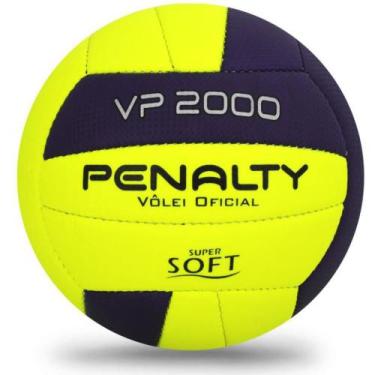 Imagem de Bola de Vôlei VP 2000 X Amarela, Roxa e Preta - Penalty, Amarelo e Azu