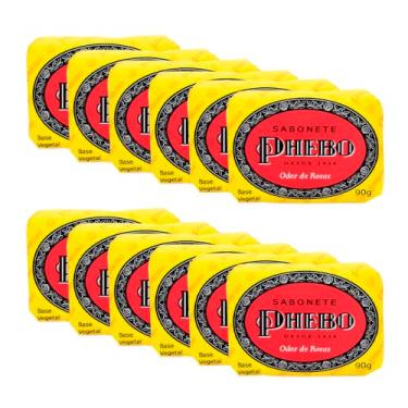 Imagem de Phebo Sabonete, Odor De Rosas, 90g, 12 Unidades