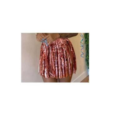 Imagem de Saia Fita Brilho Fantasia Metalizada Franja Bloco Carnaval - MC PRESEN