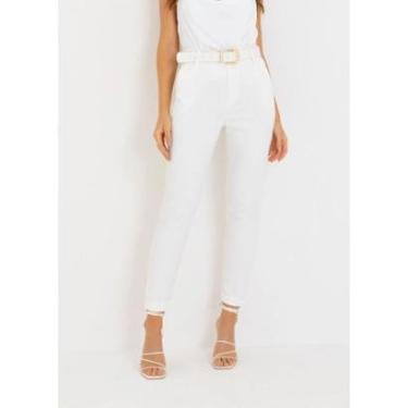 Imagem de CALÇA EM TECIDO MOM FEMININA COM CINTO-Feminino