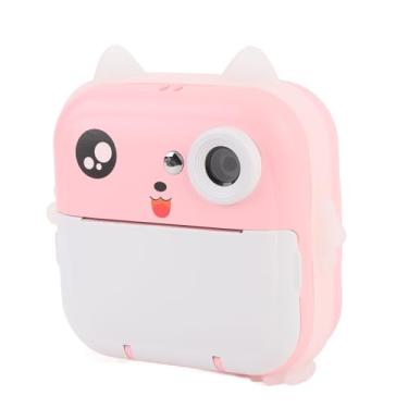 Imagem de Impressão Instantânea de Câmera Infantil, Câmeras de Vídeo Digital 1080P Com Filtros Coloridos, Bateria de 800mAh, Impressão Térmica para Fotografia de Viagens (Róseo)