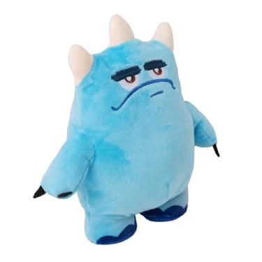 Imagem de Snugarooz Jolly Joel Monster com remendo de reparo - Brinquedo de pelúcia 2 em 1 para cães com bola TPR oculta - Squeaker & Crinkle - Brinquedo para mastigar para cães pequenos a médios