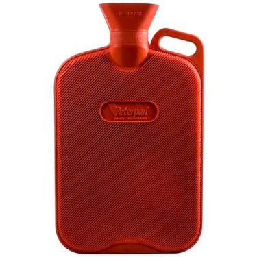 Imagem de Garrafa de Água Quente Peterpan com Capa, Extra Grande e Extra Espessa, Bolsa de Água Quente para Alívio da Dor, Borracha Mais Espessa para Melhor Isolamento, Livre de BPA e Ftalatos, Capacidade de 2700 ml, Vermelha