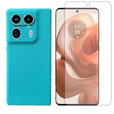 Imagem de GR Global Revolution, Capa Capinha Para Moto Edge 50 Ultra + Pelicula Hidrogel Cor:Verde-agua