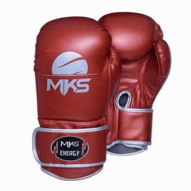 Imagem de Luva de Boxe MKS Energy V2 Metalic Red, 16oz