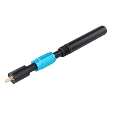 Imagem de YIJU Extensor de taco de bilhar ultraleve para bilhar, extensão de taco de sinuca, liga de alumínio, suporte de bilhar telescópico, peças de ferramentas, Preto Azul 26,5 cm
