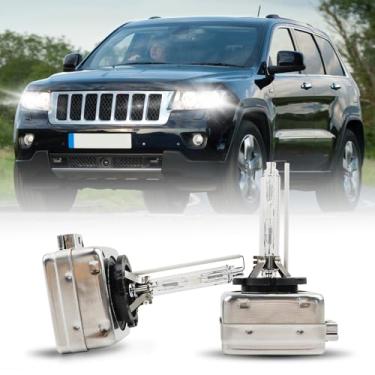 Imagem de Lâmpadas de farol HID Xenon D1S 6000K Branco Frio 35W Compatível com Jeep Grand Cherokee 2008-2013, D1S C1 Lâmpadas de substituição para projetor, pacote com 2