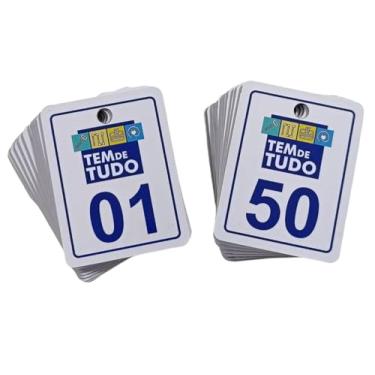 Imagem de 50 comanda, senha, numerada, chamada, comércio, personalizado 8 x 10cm