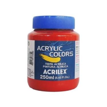 Imagem de Tinta Acrylic Colors 250ml G1 343-verm.C.Cl Acrilex, 343 - VERMELHO DE