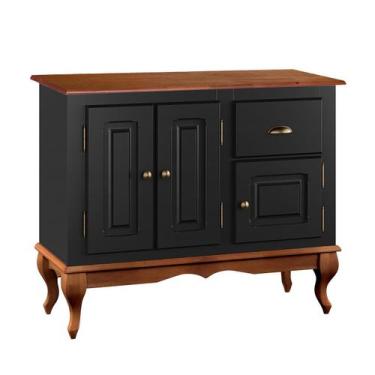 Imagem de Gabinete para Banheiro 3 Portas 1 Gaveta com Pés Luiz XV Dália 3066 - 