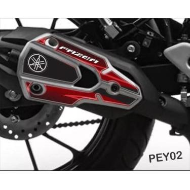 Imagem de Adesivo Protetor  De Escapamento Resinado Yamaha Fz 25 Pey02 - Resitan