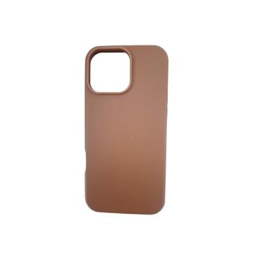 Imagem de Case Capinha Couro Sintetico Compativel Com Iphones 11 ao 16 Pro Max (Caramelo, Iphone 16 Pro Max)