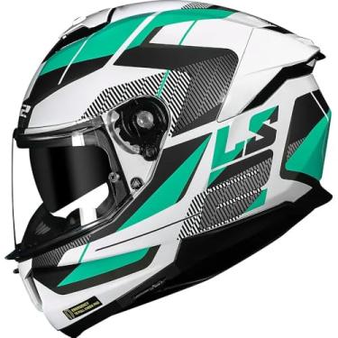 Imagem de Capacete LS2 FF808 Stream II Road Branco e Verde Tamanho:56